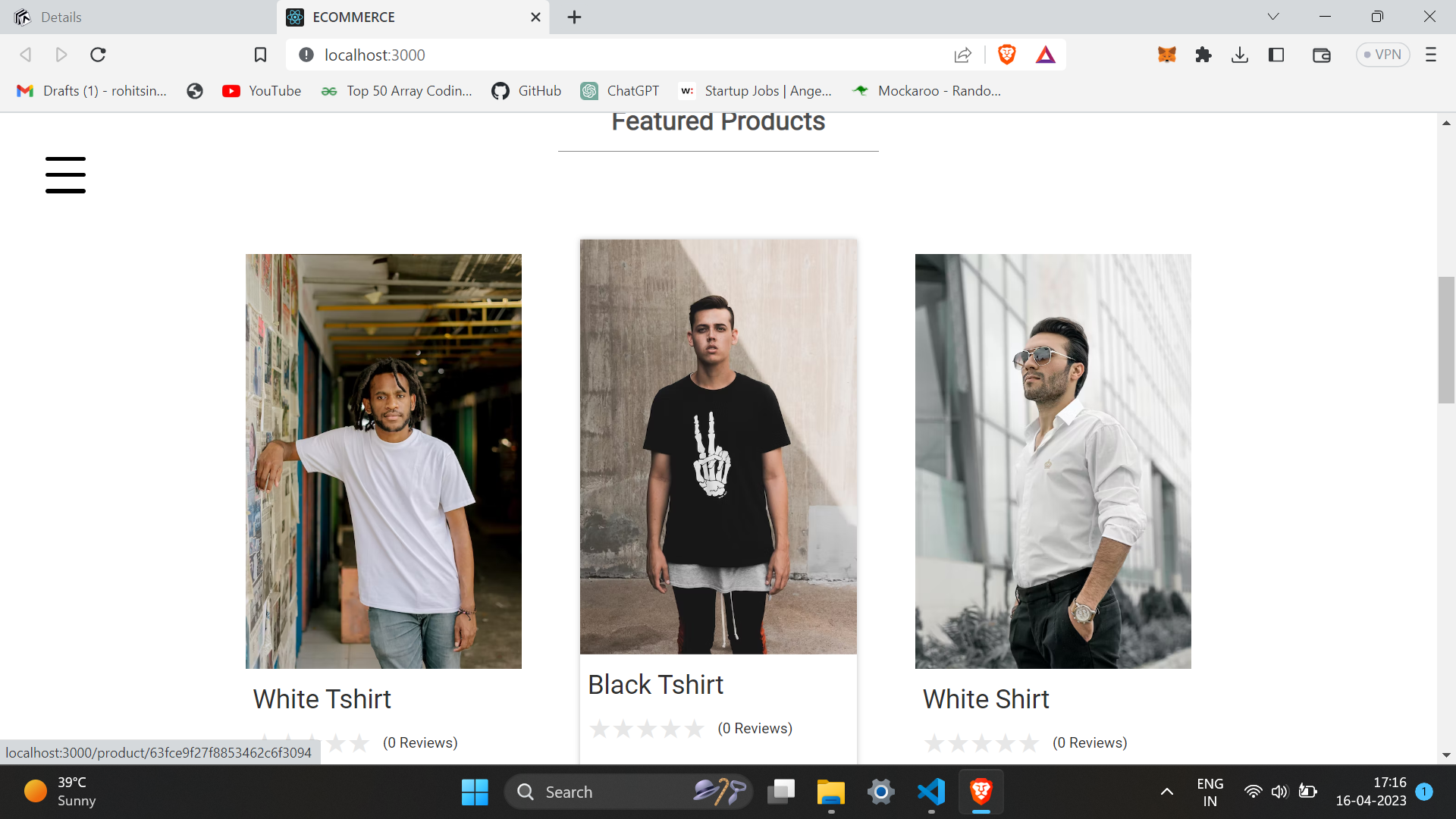 Ecommerce (MERN Stack)